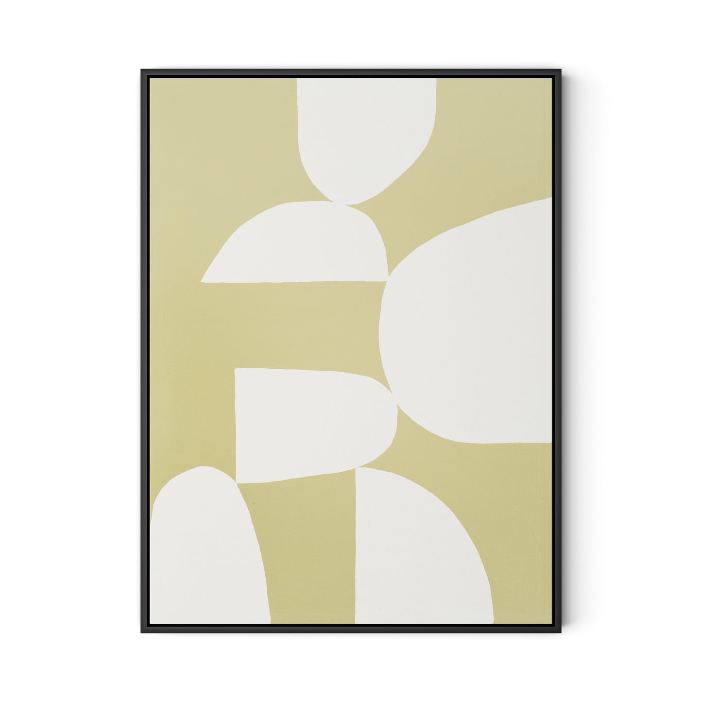 Meditation Sage Canvas Floater Framed / 24 x 32 in / Black