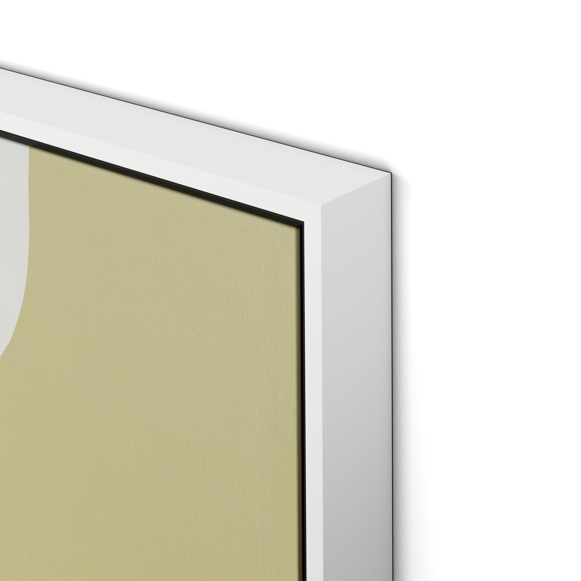 Meditation Sage Canvas Floater Framed / 24 x 32 in / White