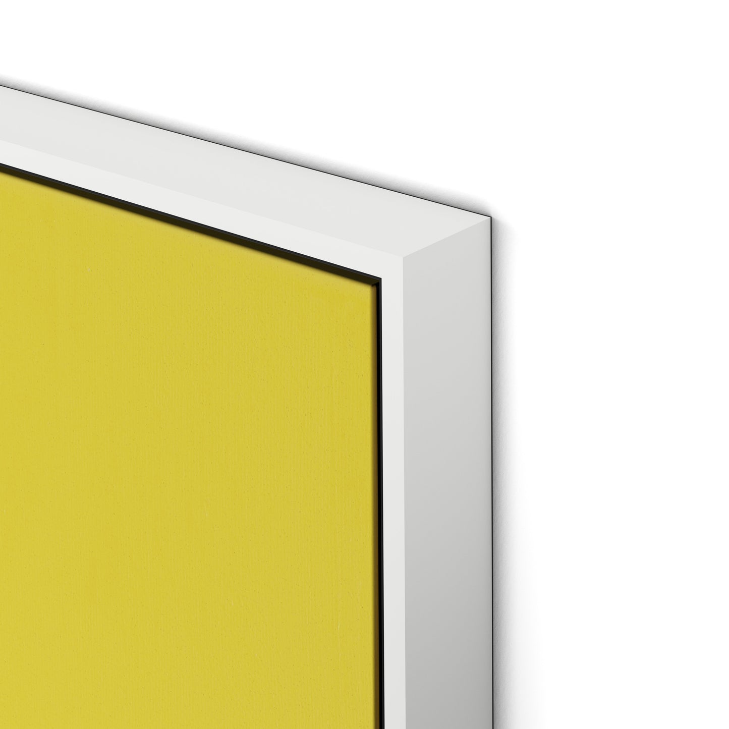 Meditation Goldenrod Canvas Floater Framed / 24 x 32 in / White