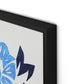 Blue Burst Canvas Floater Framed / 24 x 32 in / Black