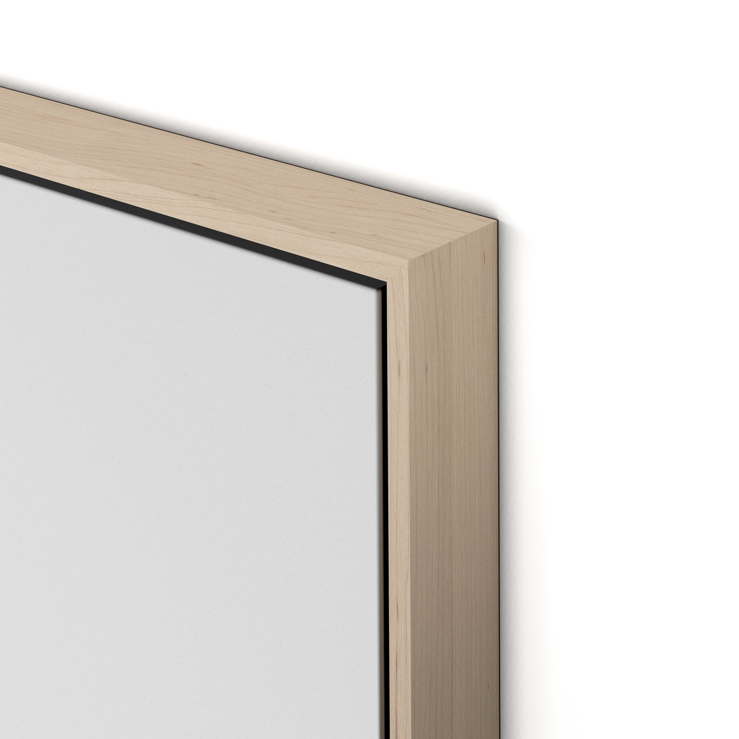 Giraffes Canvas Floater Framed / 24 x 32 in / Natural Maple