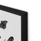 Black Moths Canvas Floater Framed / 24 x 32 in / Black