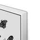Black Moths Canvas Floater Framed / 24 x 32 in / White