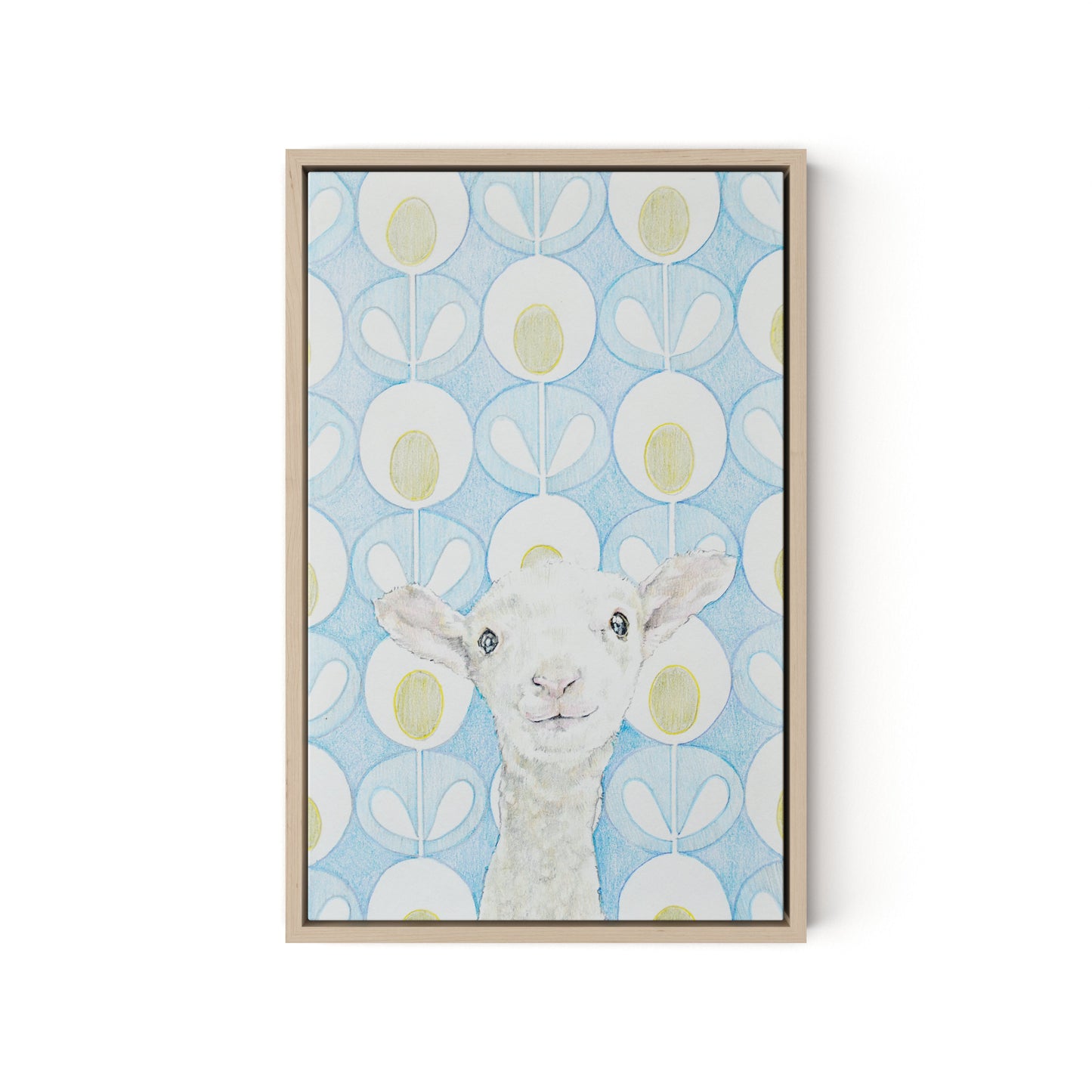 BAA Canvas Floater Framed / 12 x 18 in / Natural Maple