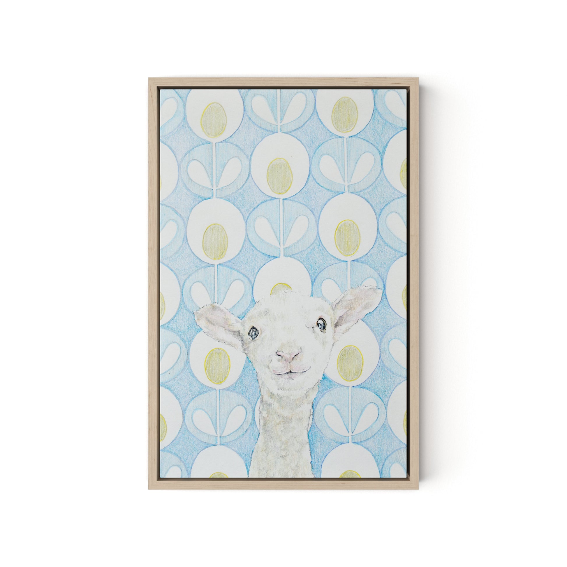 BAA Canvas Floater Framed / 12 x 18 in / Natural Maple