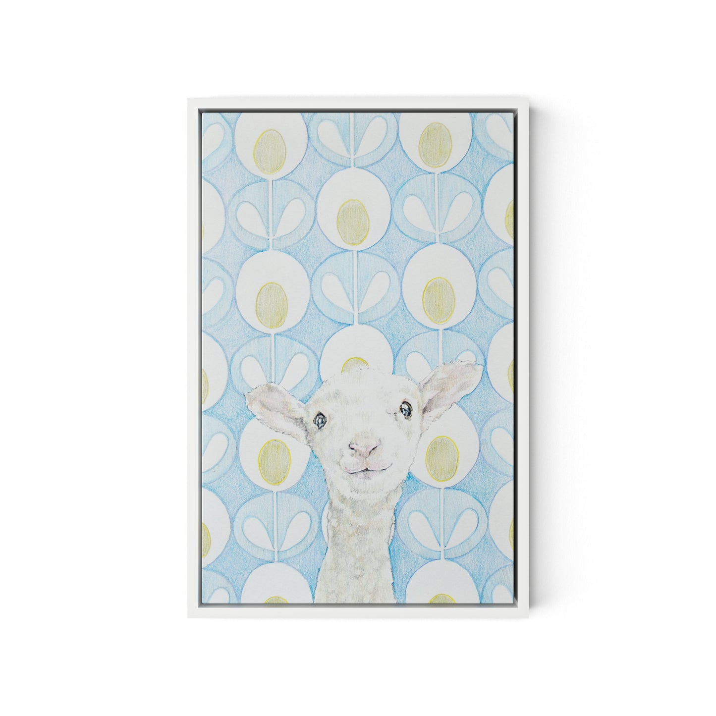 BAA Canvas Floater Framed / 12 x 18 in / White