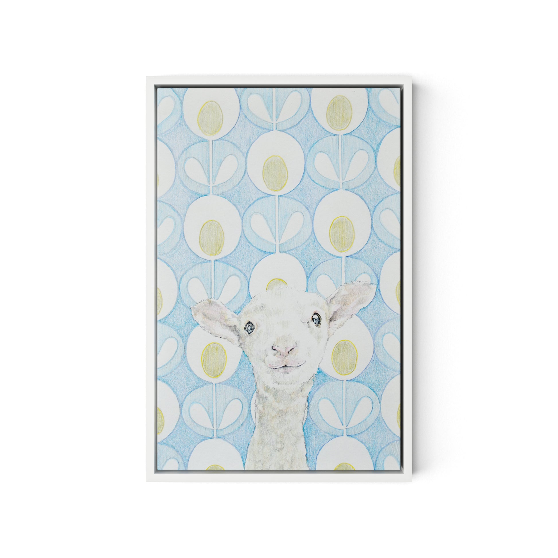 BAA Canvas Floater Framed / 12 x 18 in / White