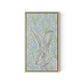 Here Hare Here Canvas Floater Framed / 10.5 x 18 in / Natural Maple