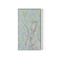 Here Hare Here Canvas Floater Framed / 10.5 x 18 in / White