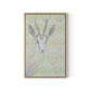 Gazelle Green Canvas Floater Framed / 12 x 18 in / Natural Maple