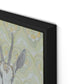 Gazelle Green Canvas Floater Framed / 12 x 18 in / Black
