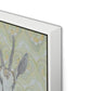 Gazelle Green Canvas Floater Framed / 12 x 18 in / White
