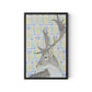 Woodland King Canvas Floater Framed / 12 x 18 in / Black