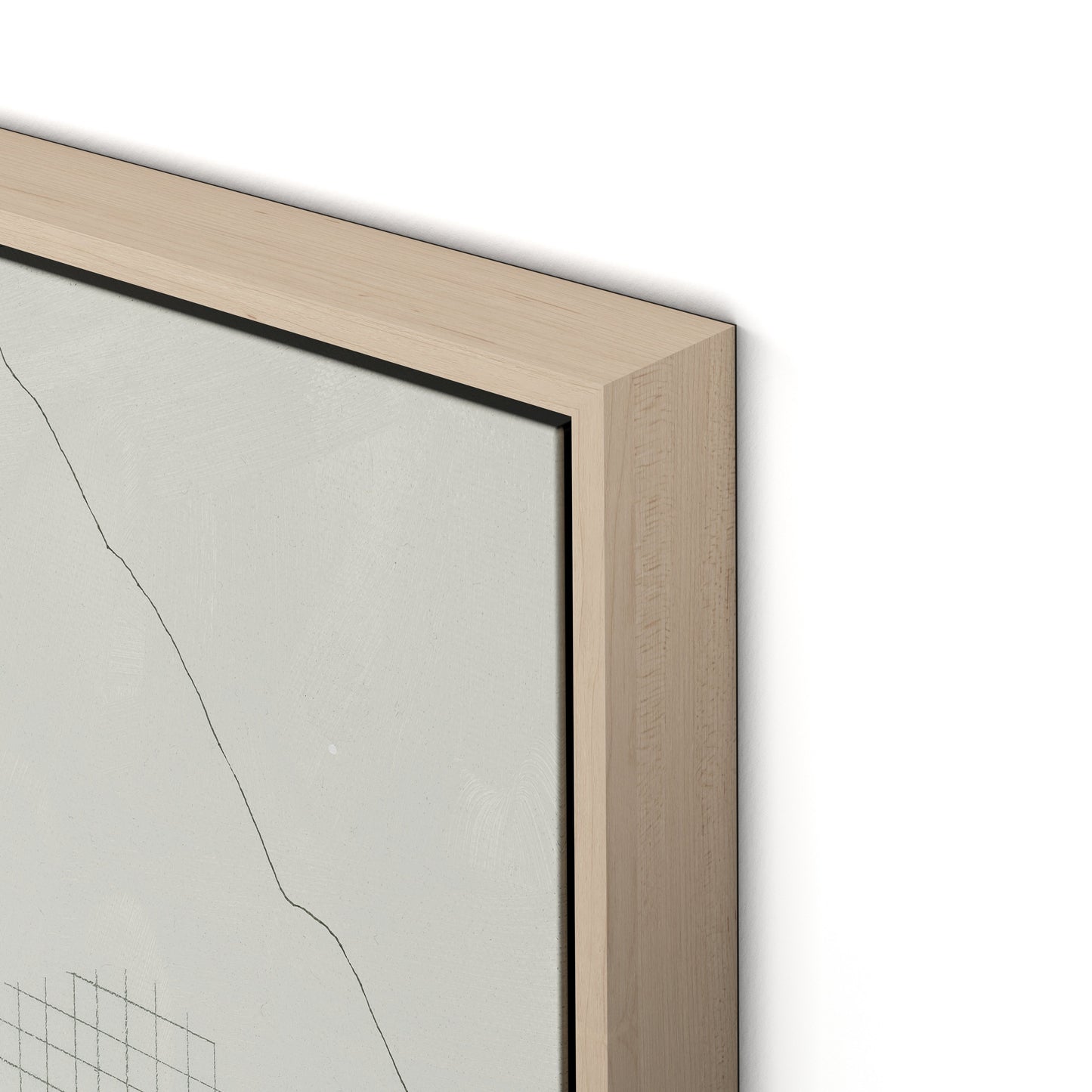 NotArchitecture 2.4 Canvas Floater Framed / 24 x 32 in / Natural Maple