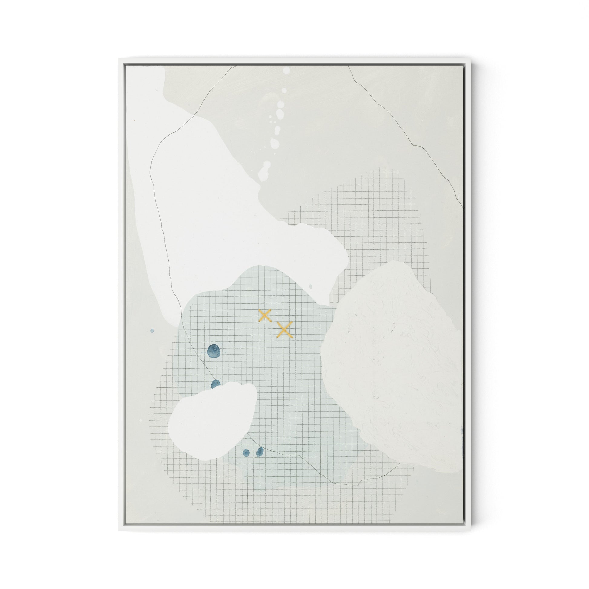 NotArchitecture 2.4 Canvas Floater Framed / 24 x 32 in / White