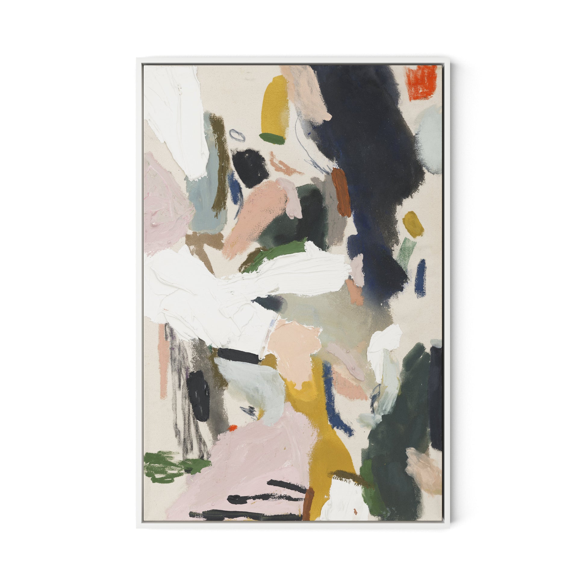 The Ole Boot Canvas Floater Framed / 21.5 x 32 in / White