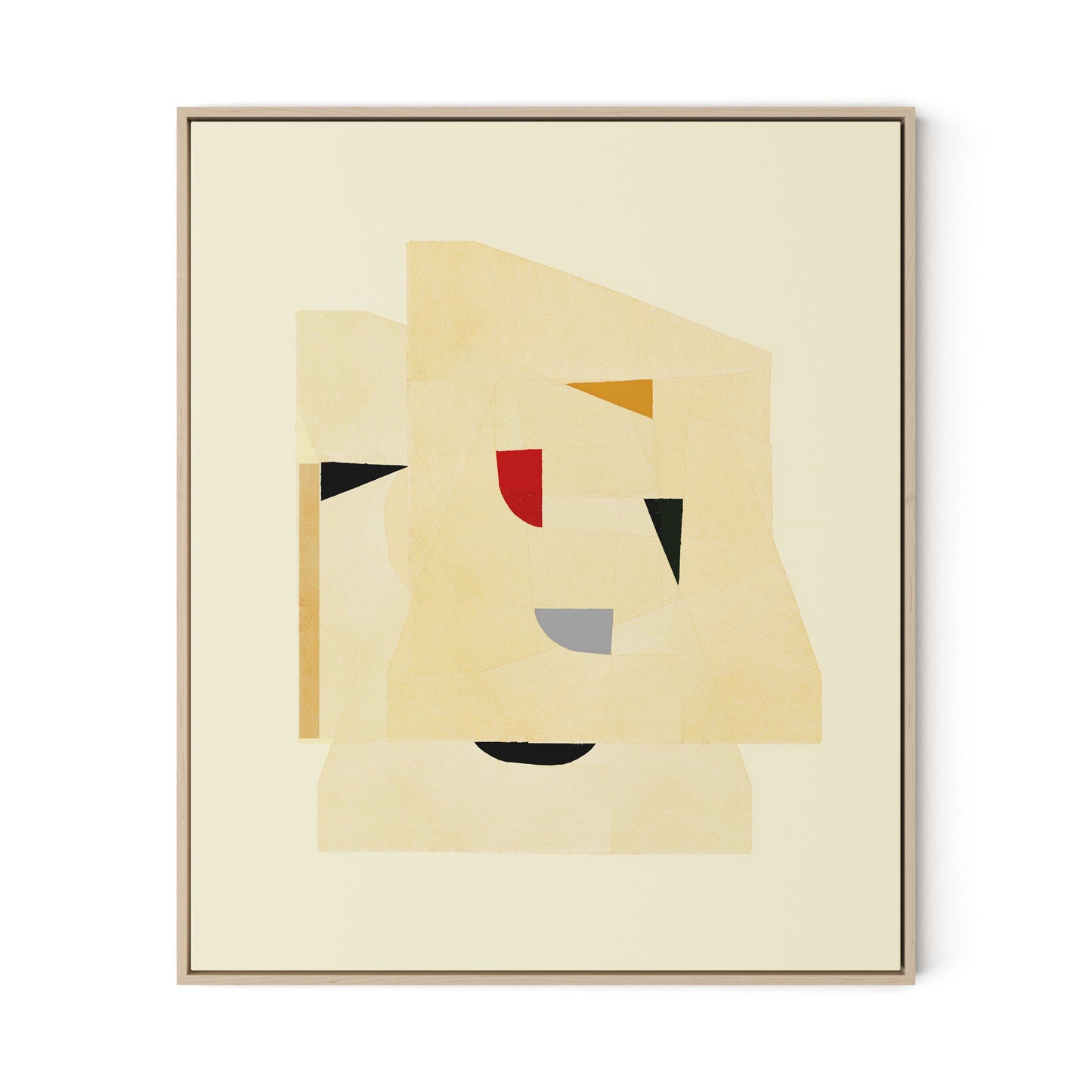 Dance Study 7 Canvas Floater Framed / 27 x 32 in / Natural Maple