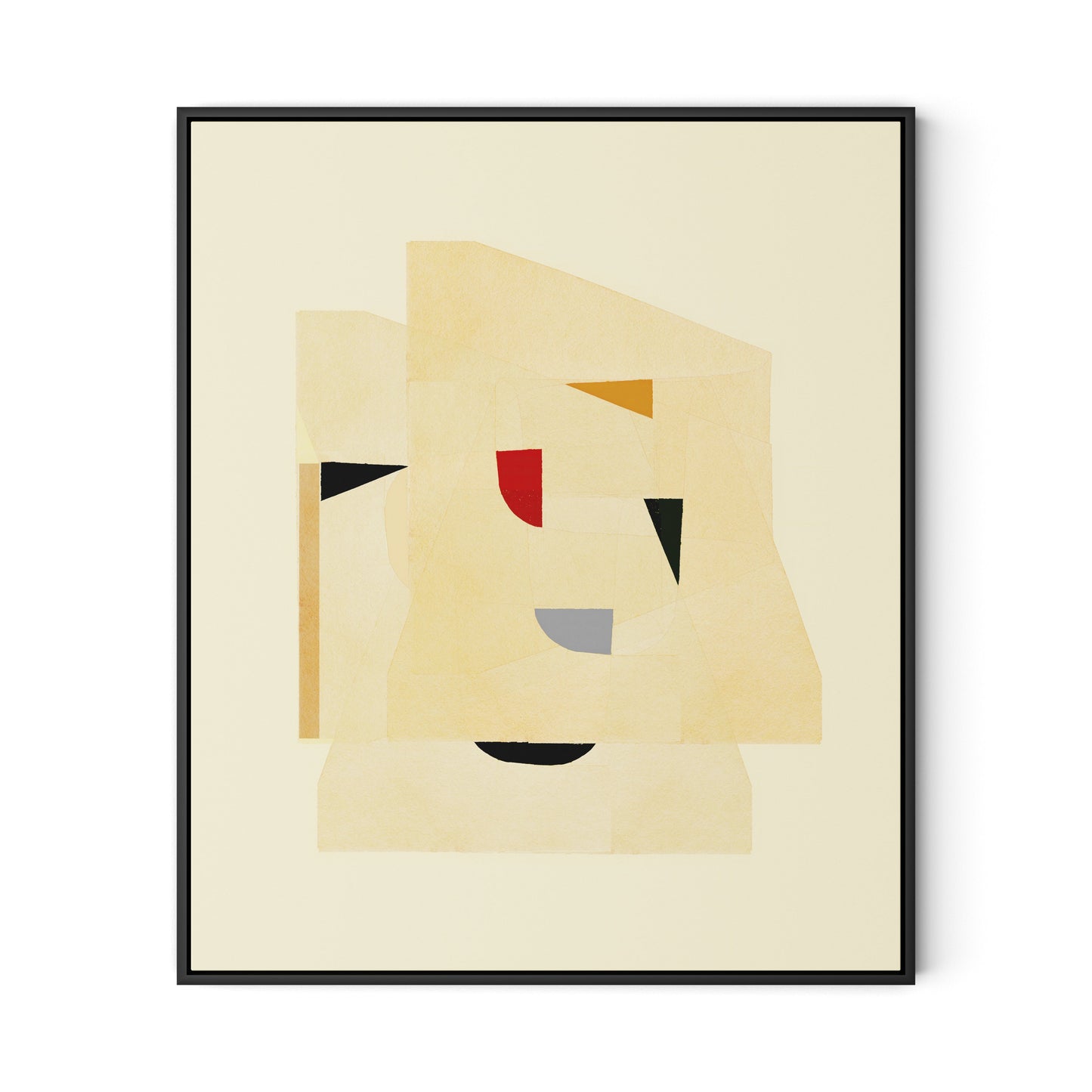 Dance Study 7 Canvas Floater Framed / 27 x 32 in / Black