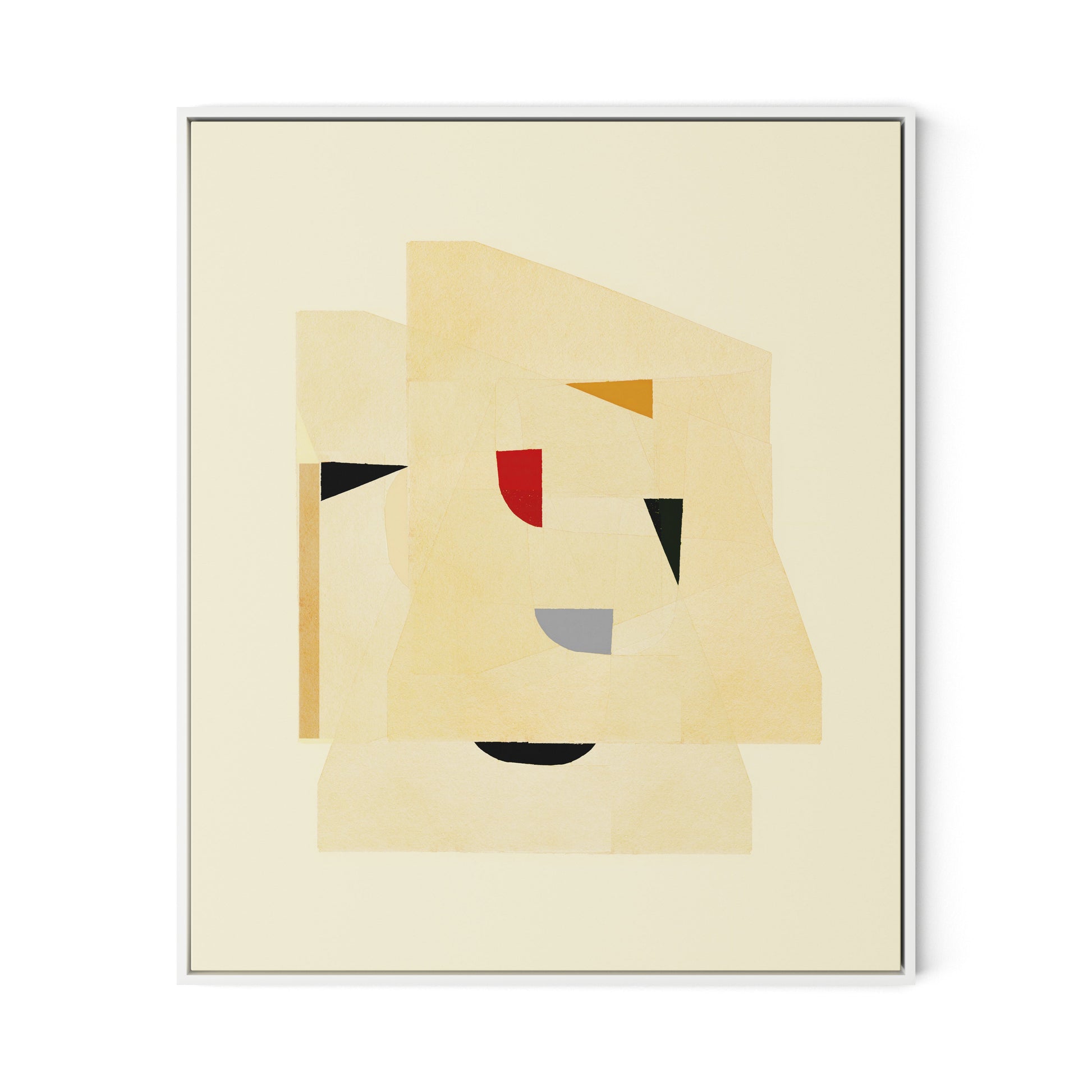 Dance Study 7 Canvas Floater Framed / 27 x 32 in / White