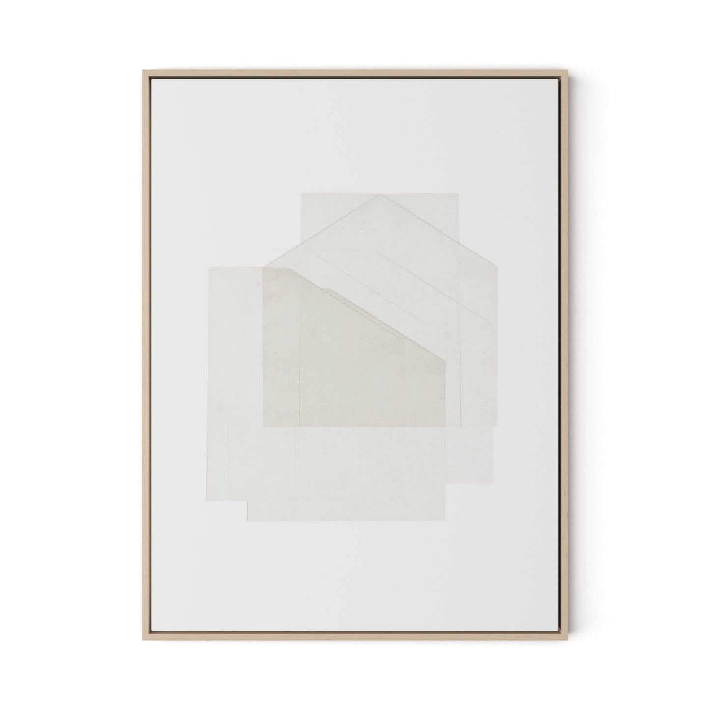 Box Canvas Floater Framed / 24 x 32 in / Natural Maple