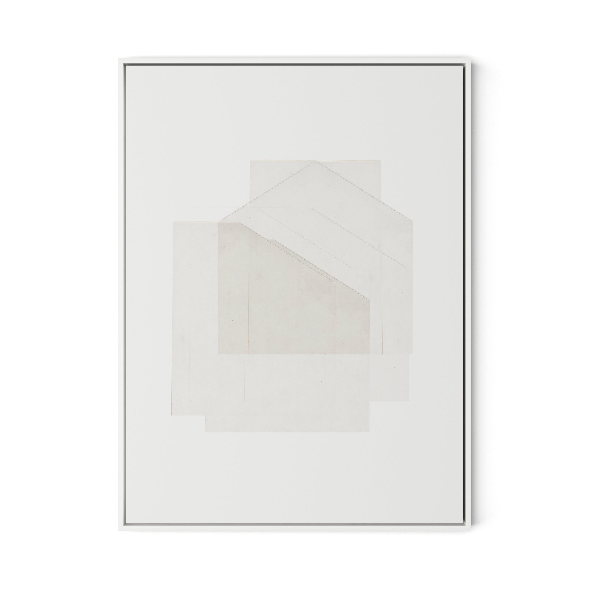 Box Canvas Floater Framed / 24 x 32 in / White
