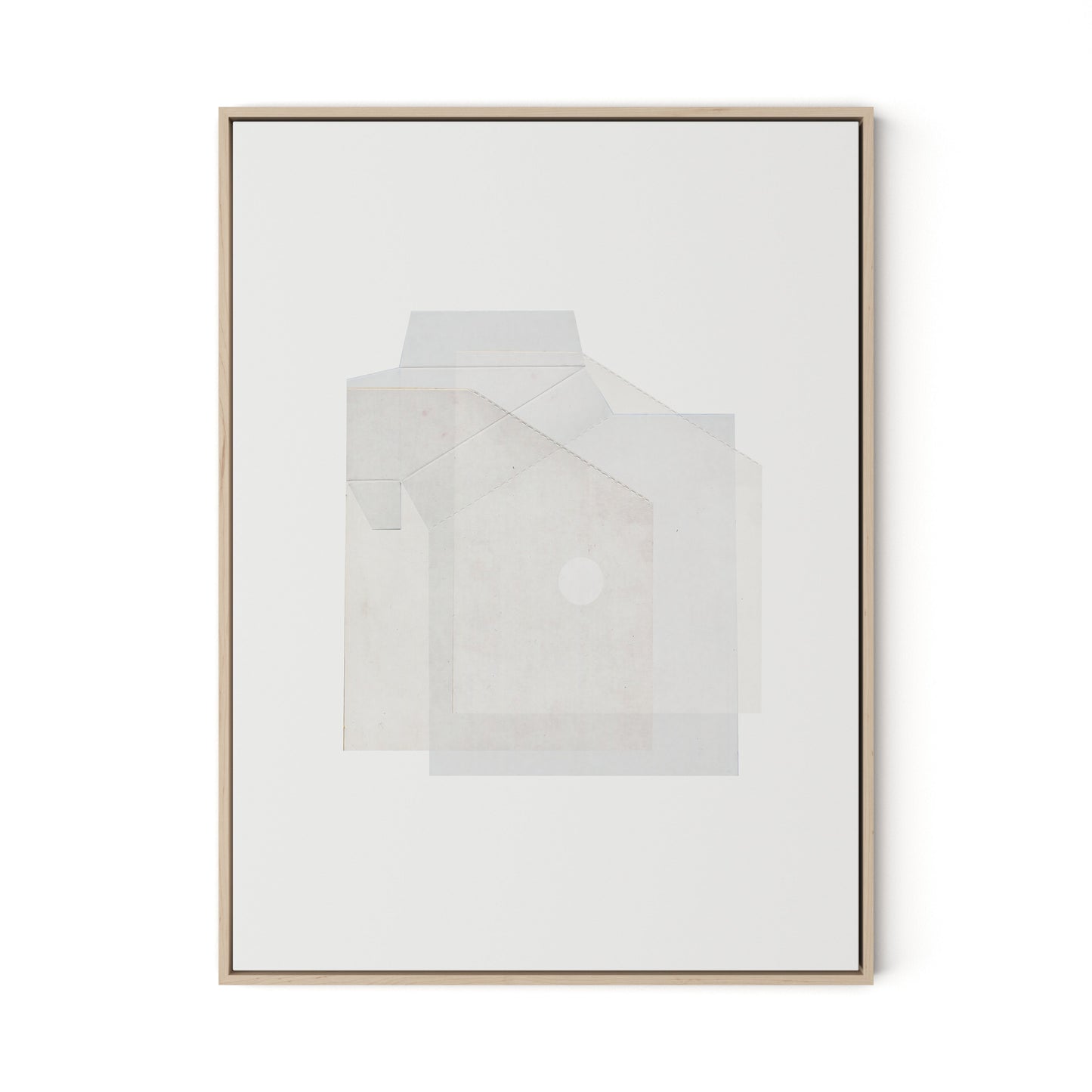 Box 2 Canvas Floater Framed / 24 x 32 in / Natural Maple