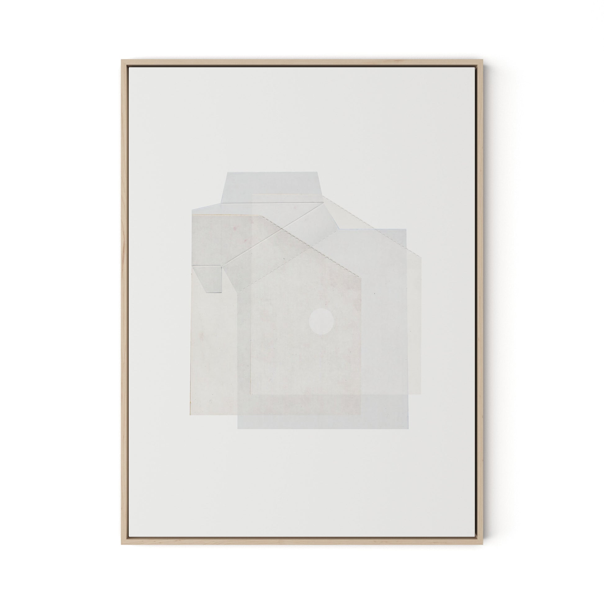 Box 2 Canvas Floater Framed / 24 x 32 in / Natural Maple