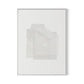 Box 2 Canvas Floater Framed / 24 x 32 in / White
