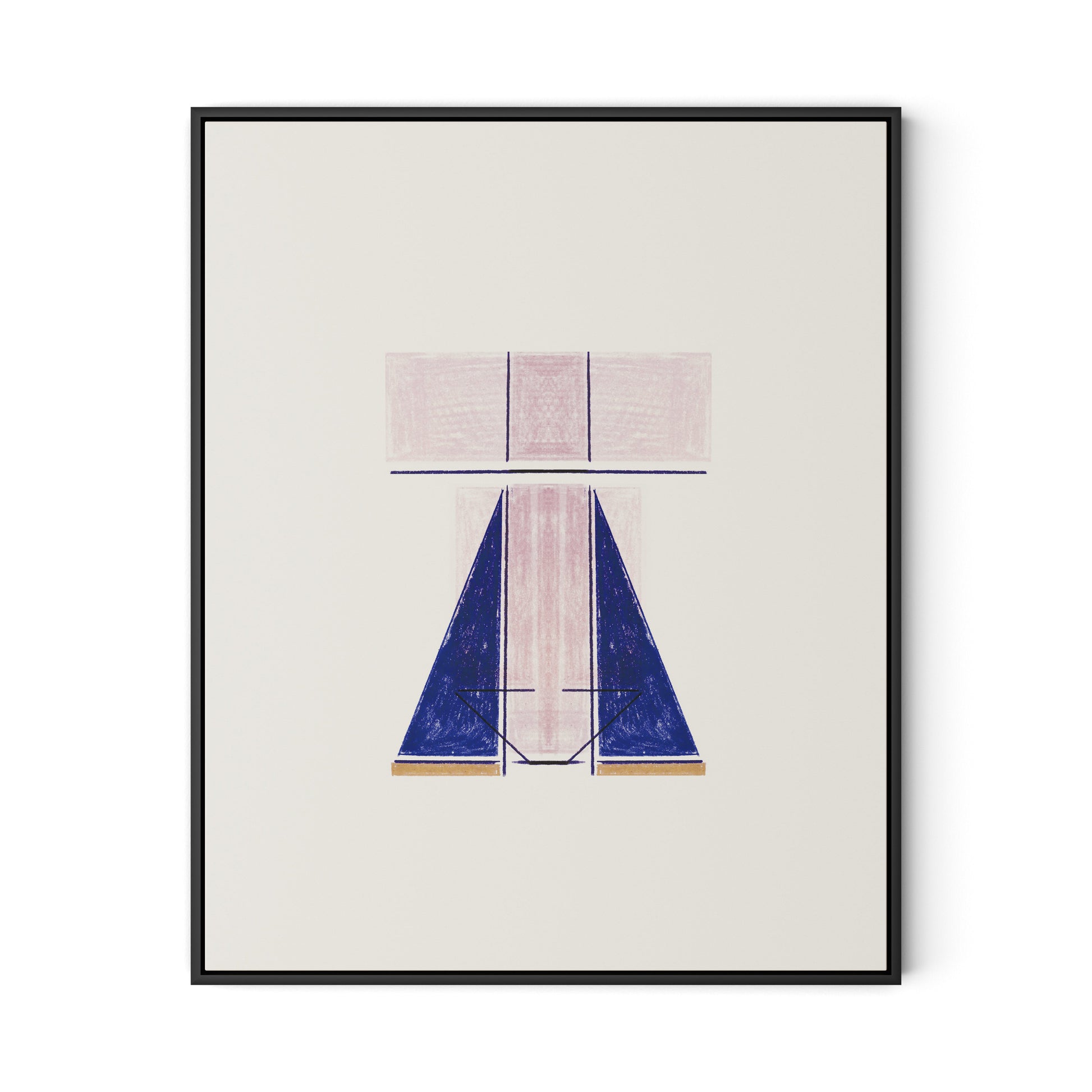 Structure Canvas Floater Framed / 26 x 32 in / Black