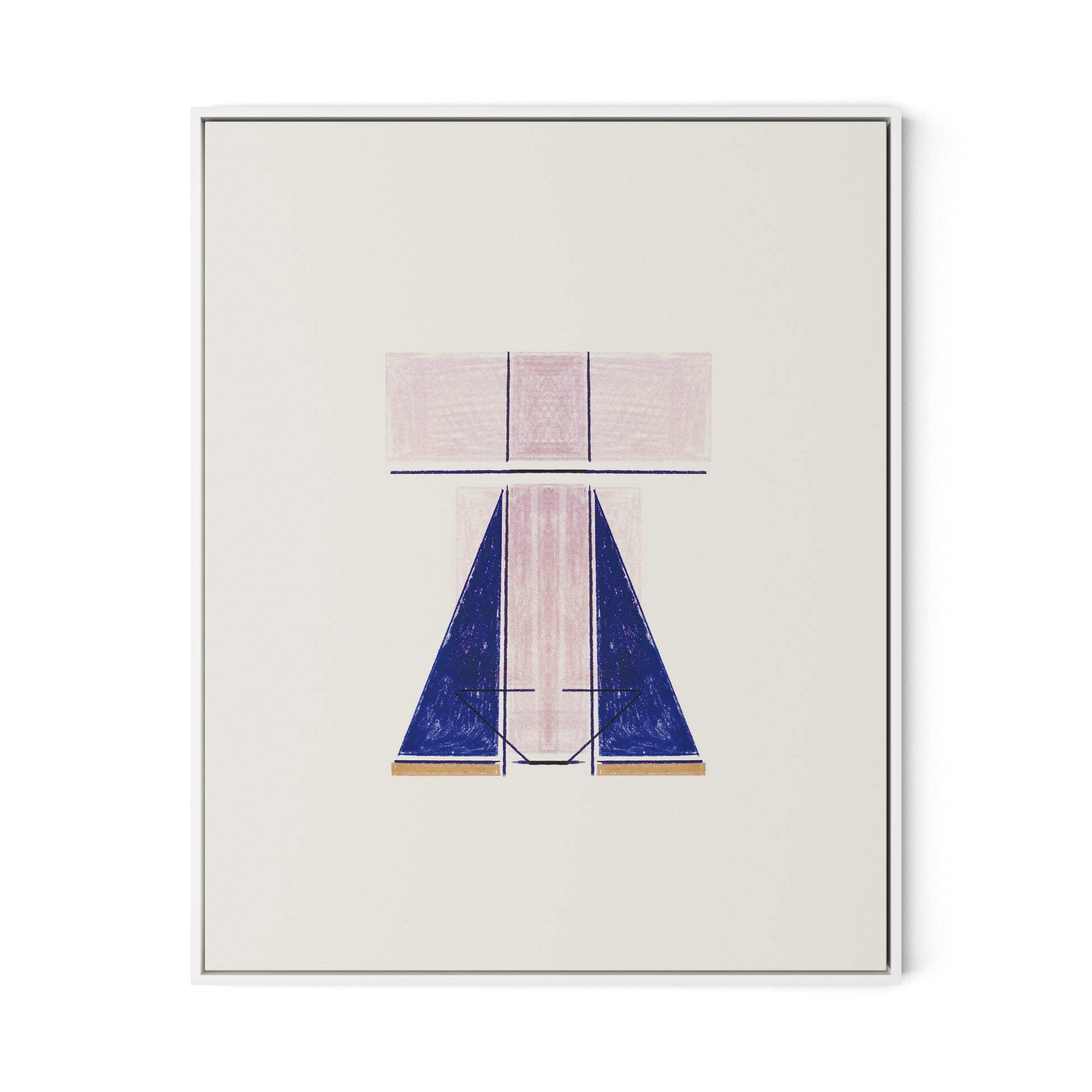 Structure Canvas Floater Framed / 26 x 32 in / White