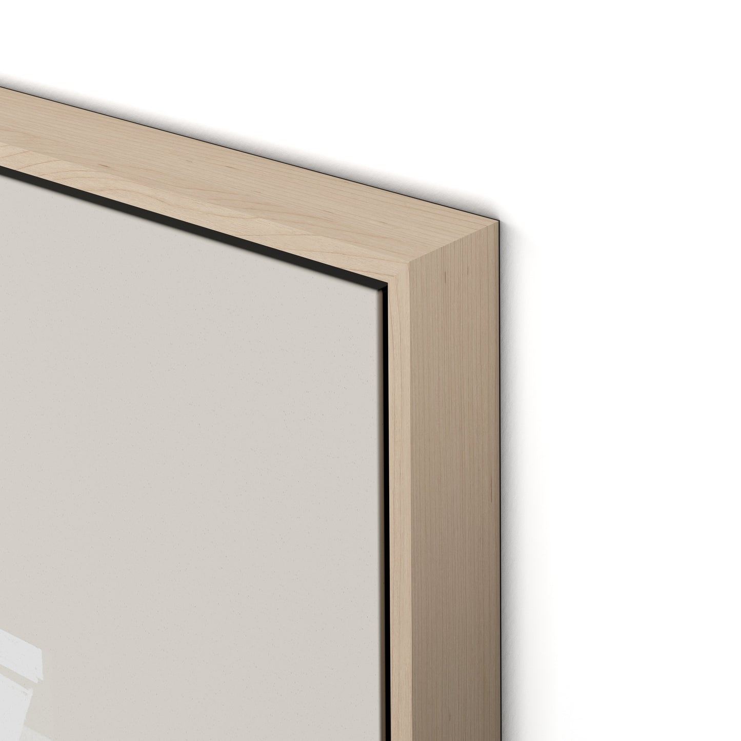Structure 2 Canvas Floater Framed / 26 x 32 in / Natural Maple