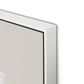 Structure 2 Canvas Floater Framed / 26 x 32 in / White