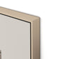 Structure 3 Canvas Floater Framed / 26 x 32 in / Natural Maple