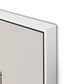 Structure 3 Canvas Floater Framed / 26 x 32 in / White