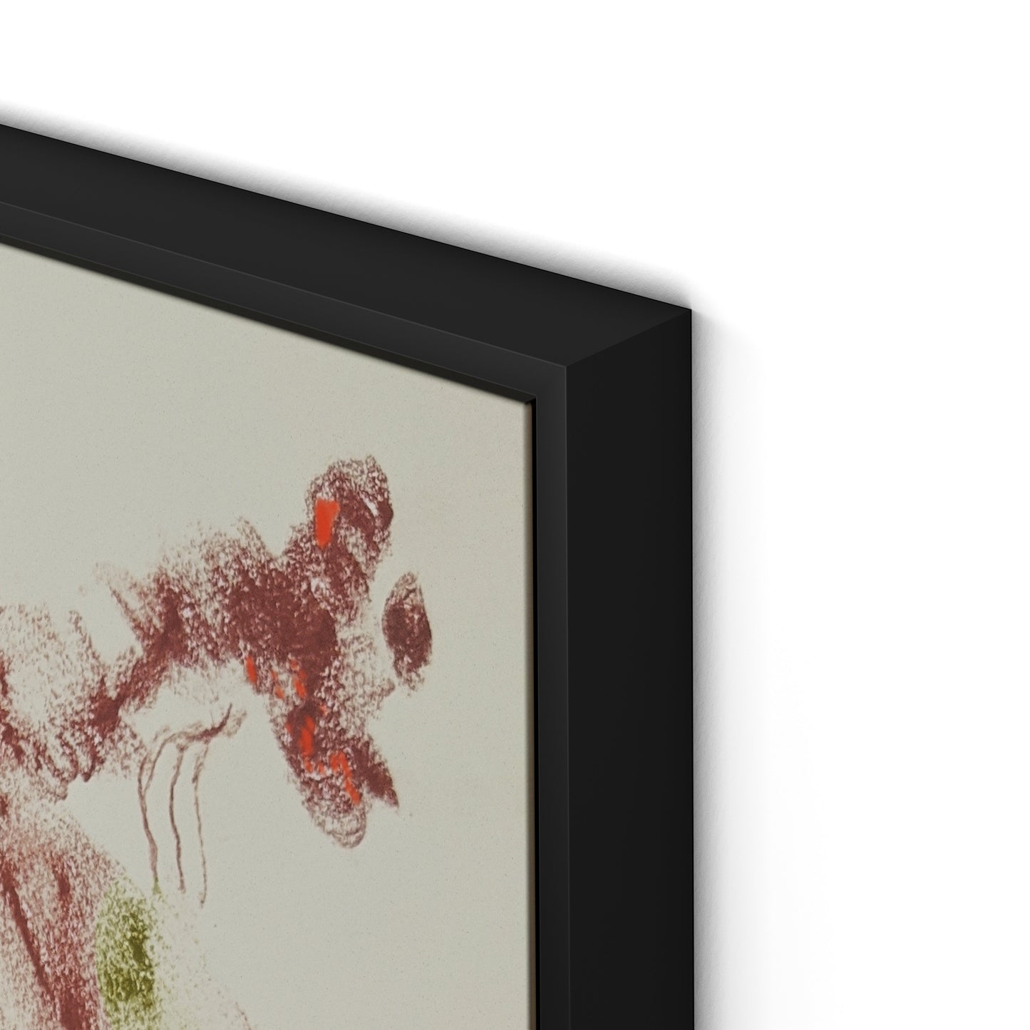 Rubbings 3 Canvas Floater Framed / 24 x 32 in / Black