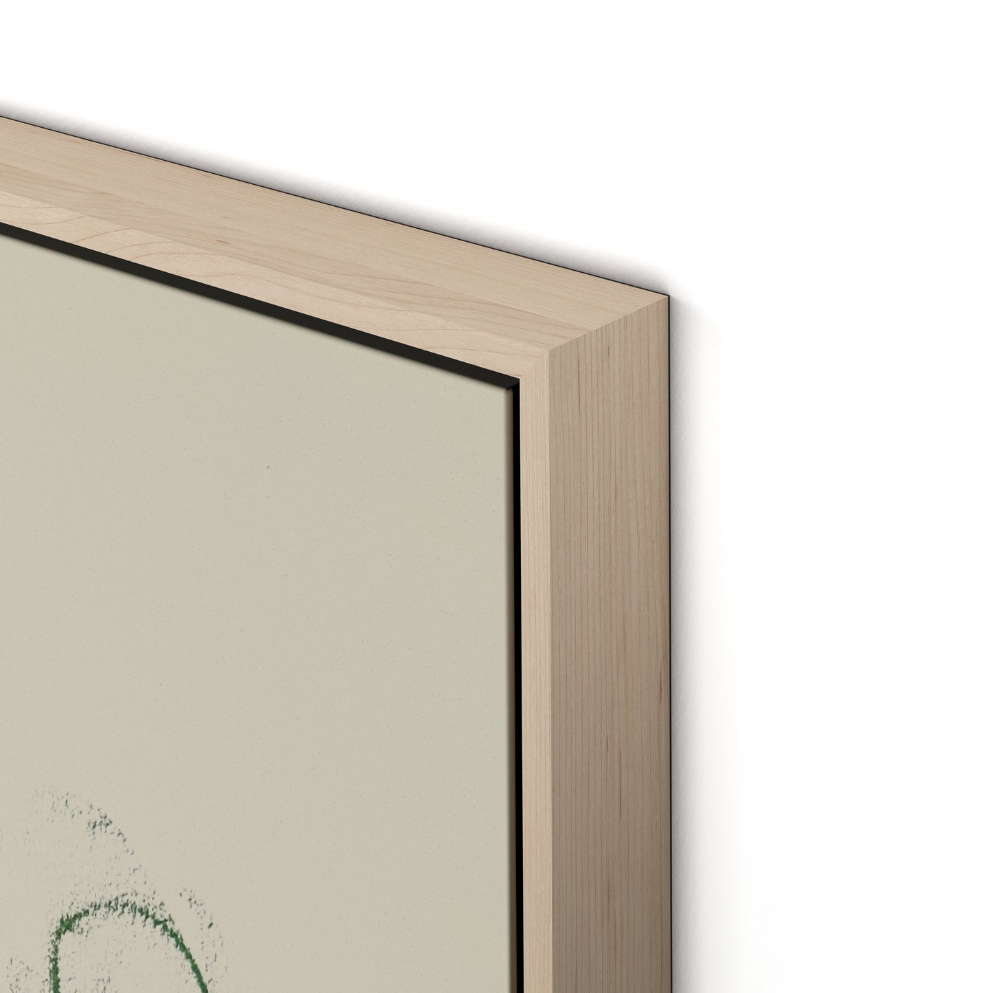 Rubbings 4 Canvas Floater Framed / 24 x 32 in / Natural Maple