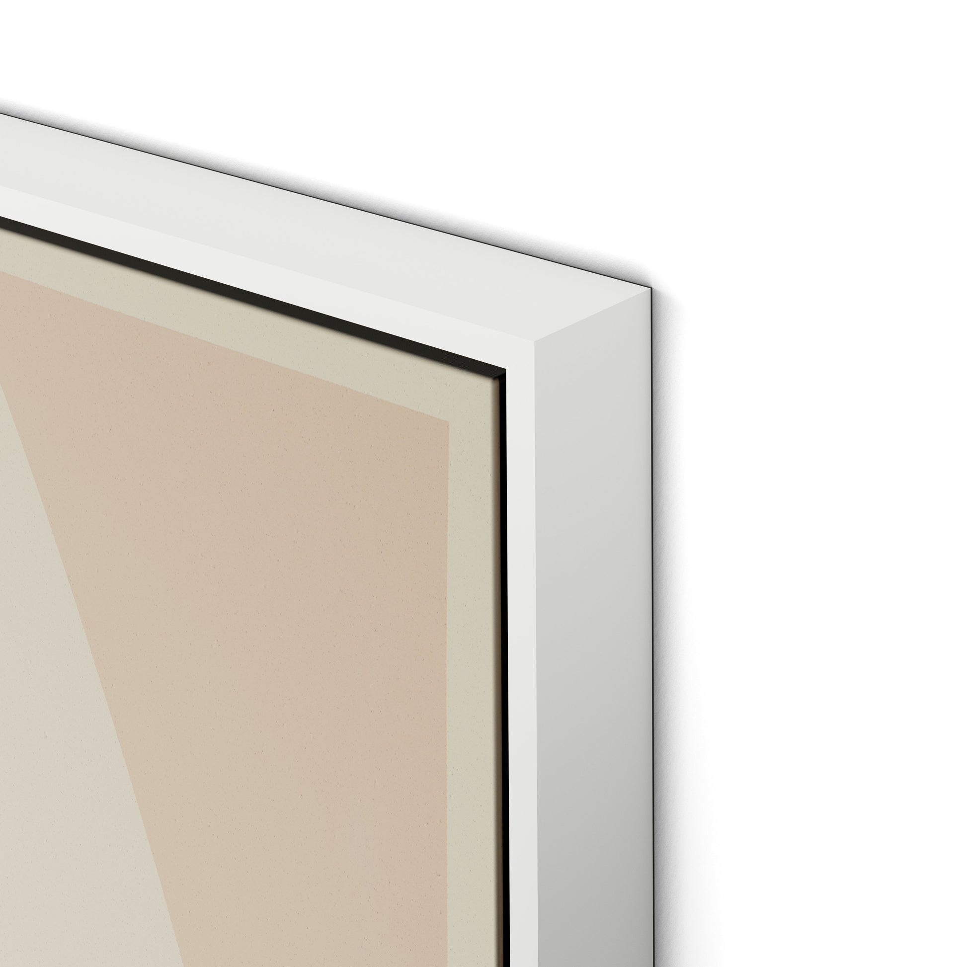 Drawing Closer Canvas Floater Framed / 24 x 32 in / White