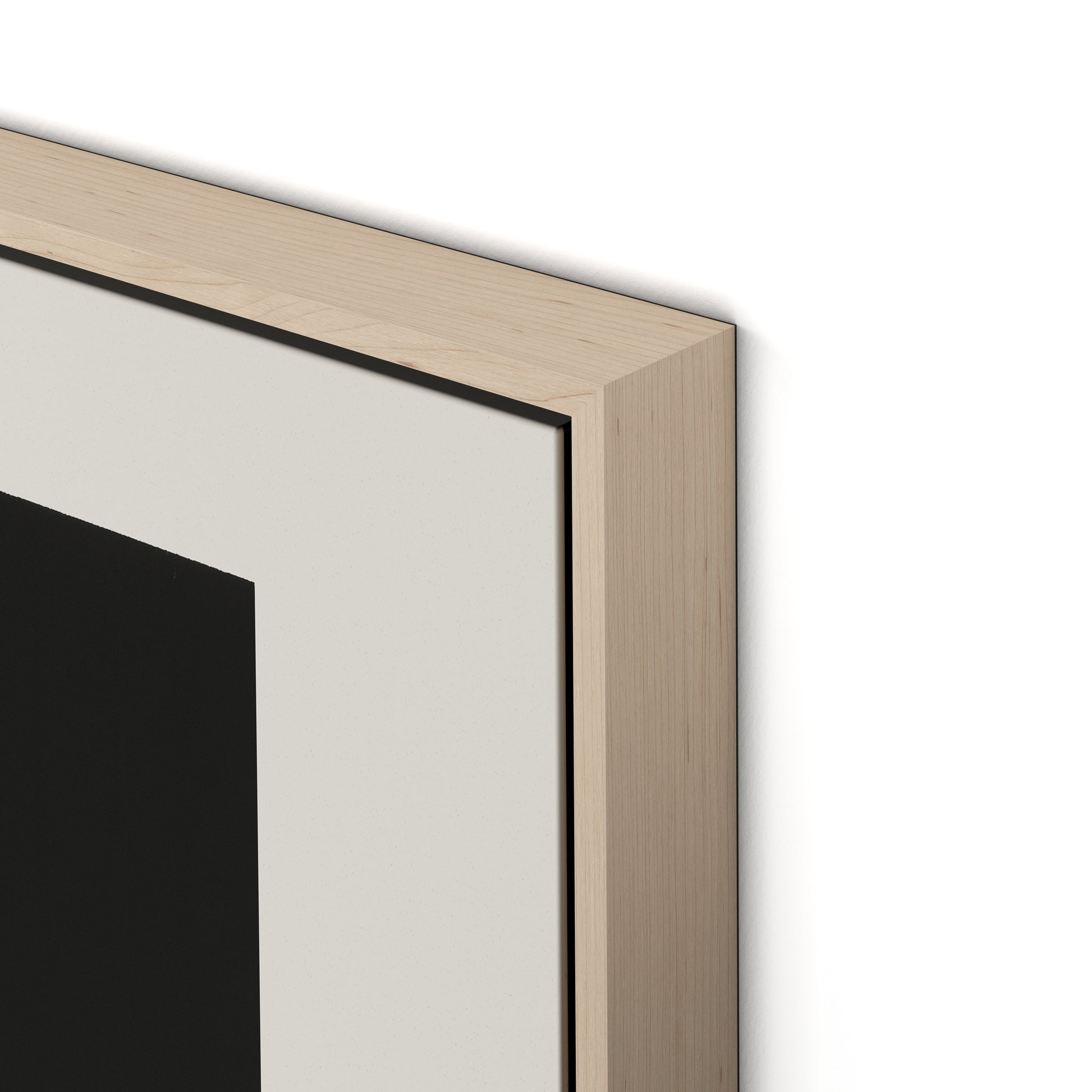 Touch Canvas Floater Framed / 19 x 32 in / Natural Maple