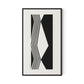 Touch Canvas Floater Framed / 19 x 32 in / Black