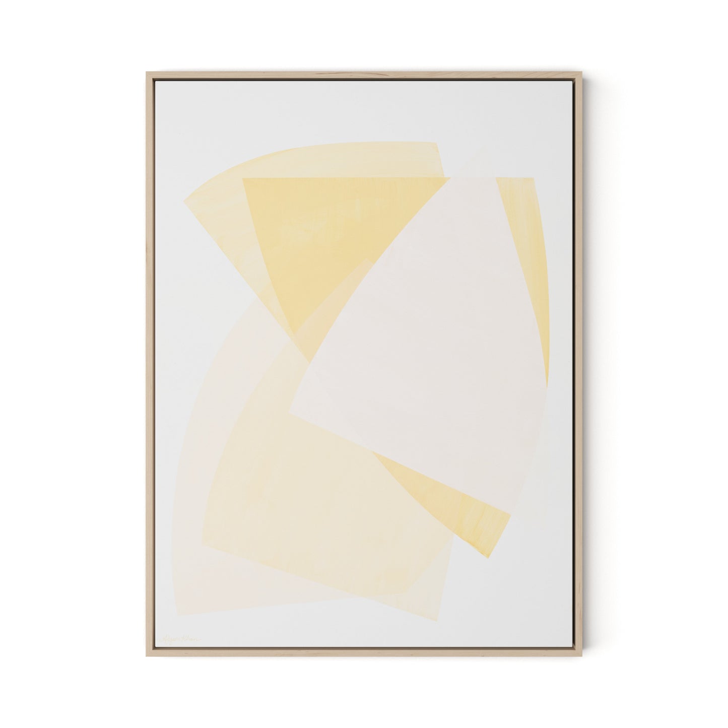 From Light to Light Canvas Floater Framed / 24 x 32 in / Natural Maple