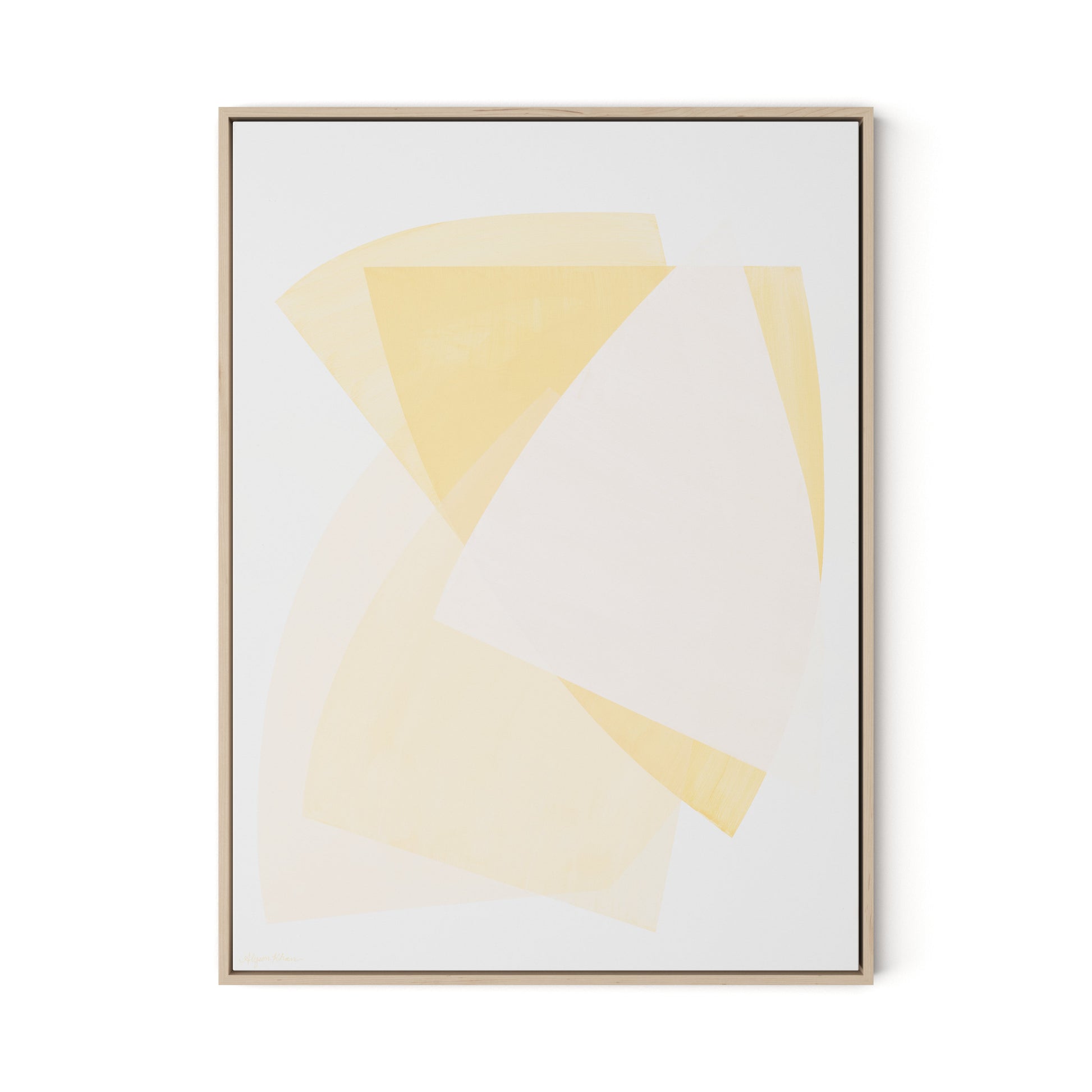 From Light to Light Canvas Floater Framed / 24 x 32 in / Natural Maple