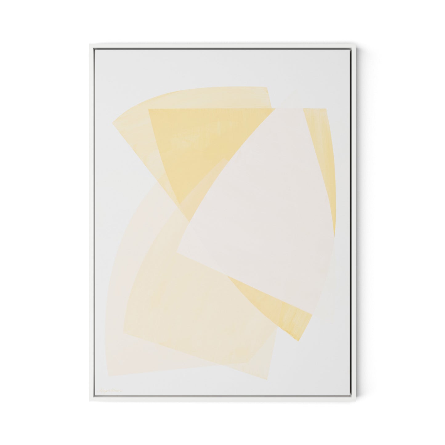 From Light to Light Canvas Floater Framed / 24 x 32 in / White