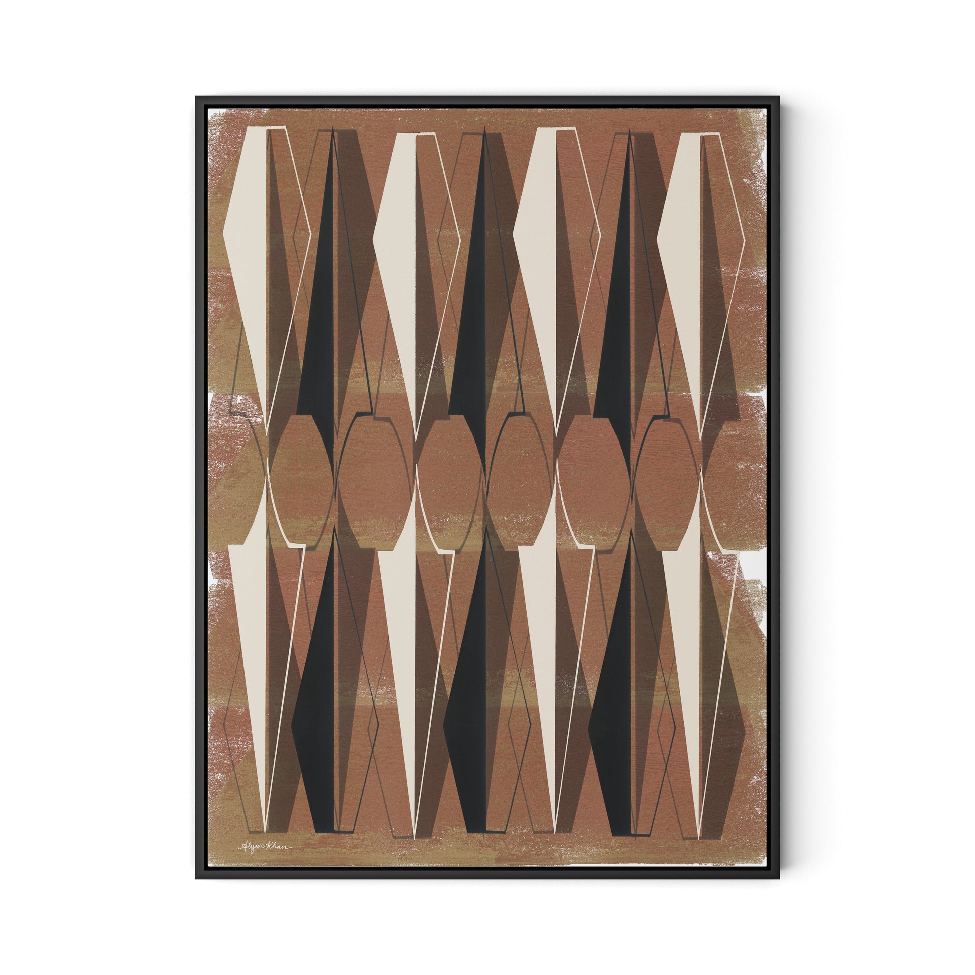 Ample Protection Canvas Floater Framed / 24 x 32 in / Black