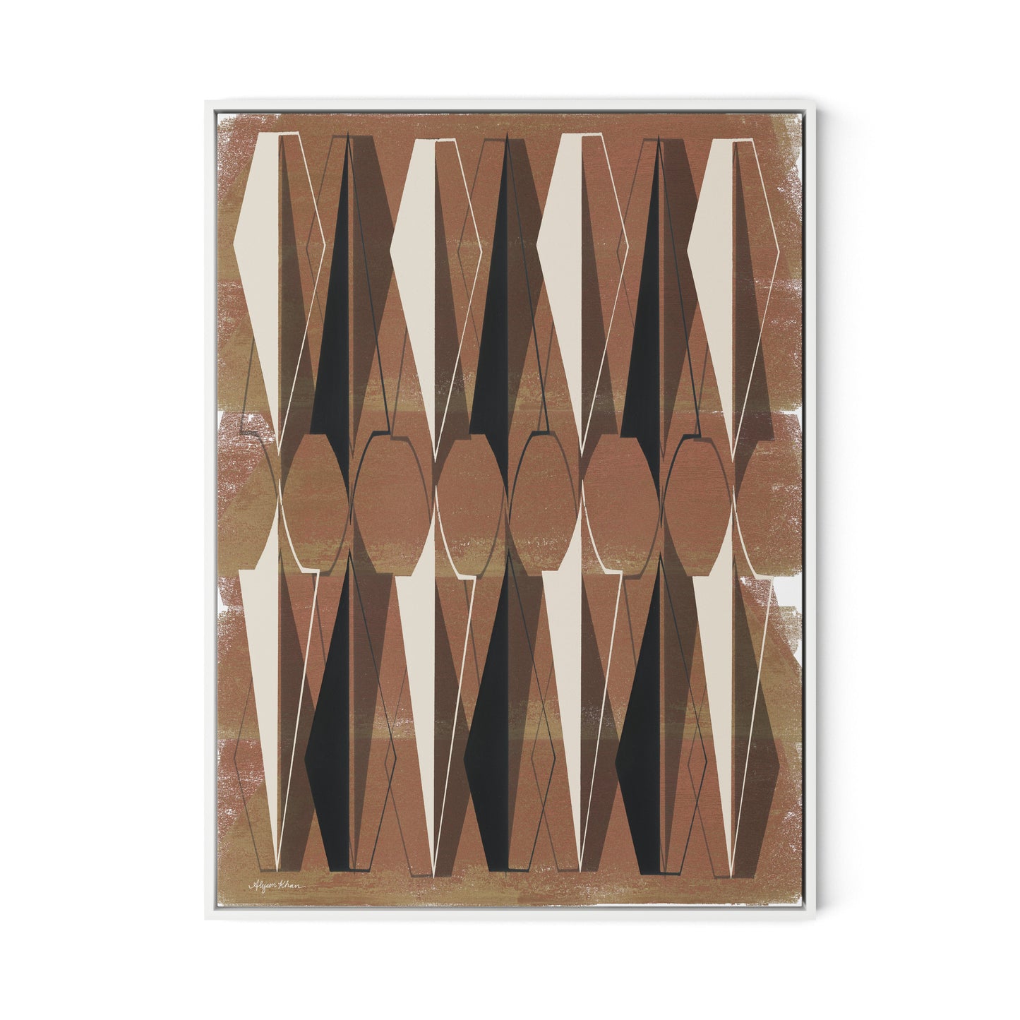 Ample Protection Canvas Floater Framed / 24 x 32 in / White