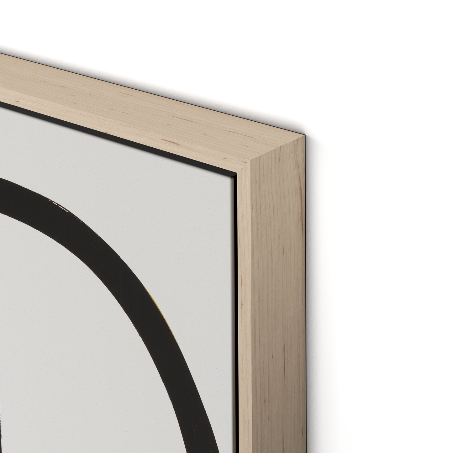 Imperfect Present Canvas Floater Framed / 24 x 32 in / Natural Maple