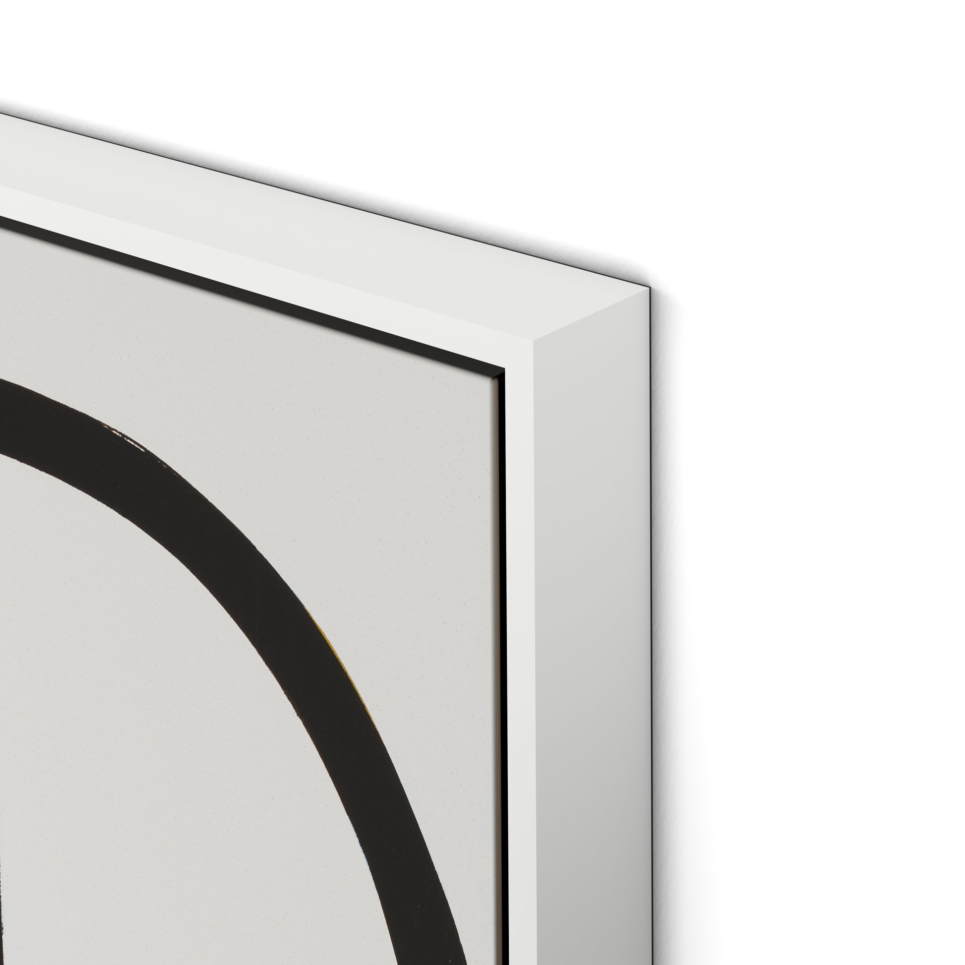 Imperfect Present Canvas Floater Framed / 24 x 32 in / White