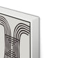 Arcs (Chocolate) Canvas Floater Framed / 26 x 32 in / White