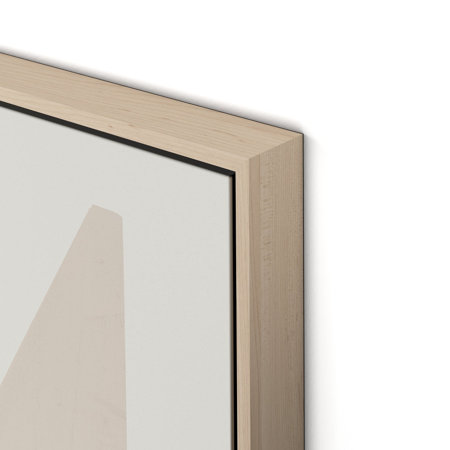 Quiet Now Canvas Floater Framed / 24 x 32 in / Natural Maple