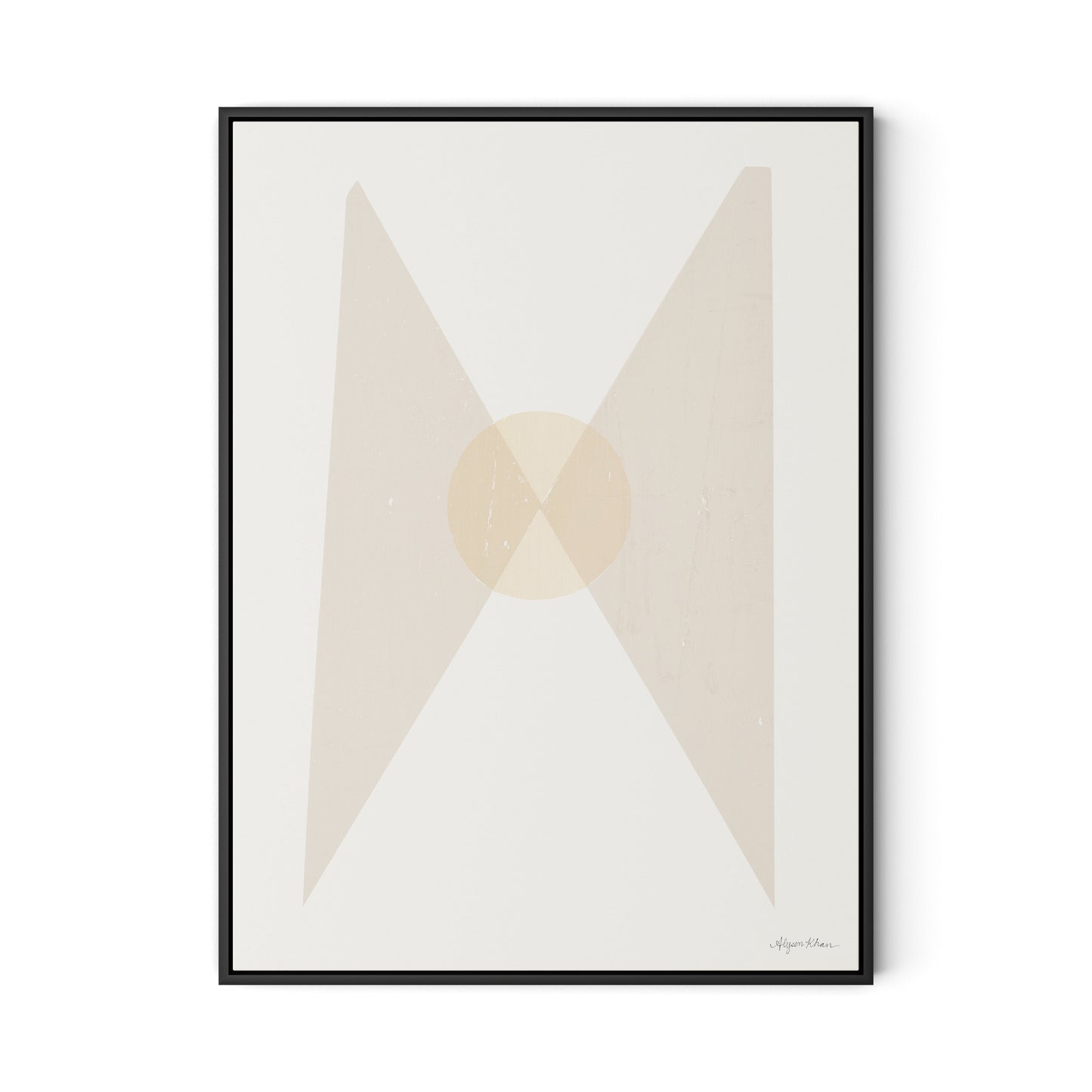 Quiet Now Canvas Floater Framed / 24 x 32 in / Black