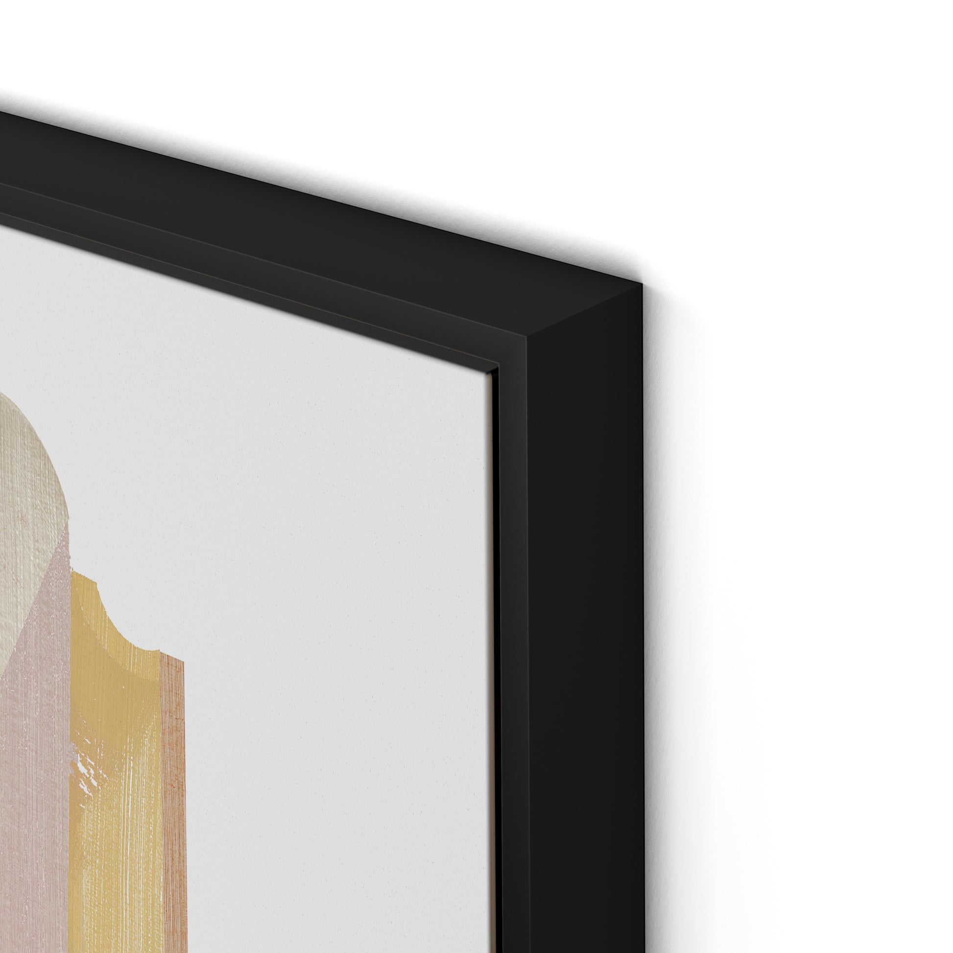 Shield III Canvas Floater Framed / 24 x 32 in / Black